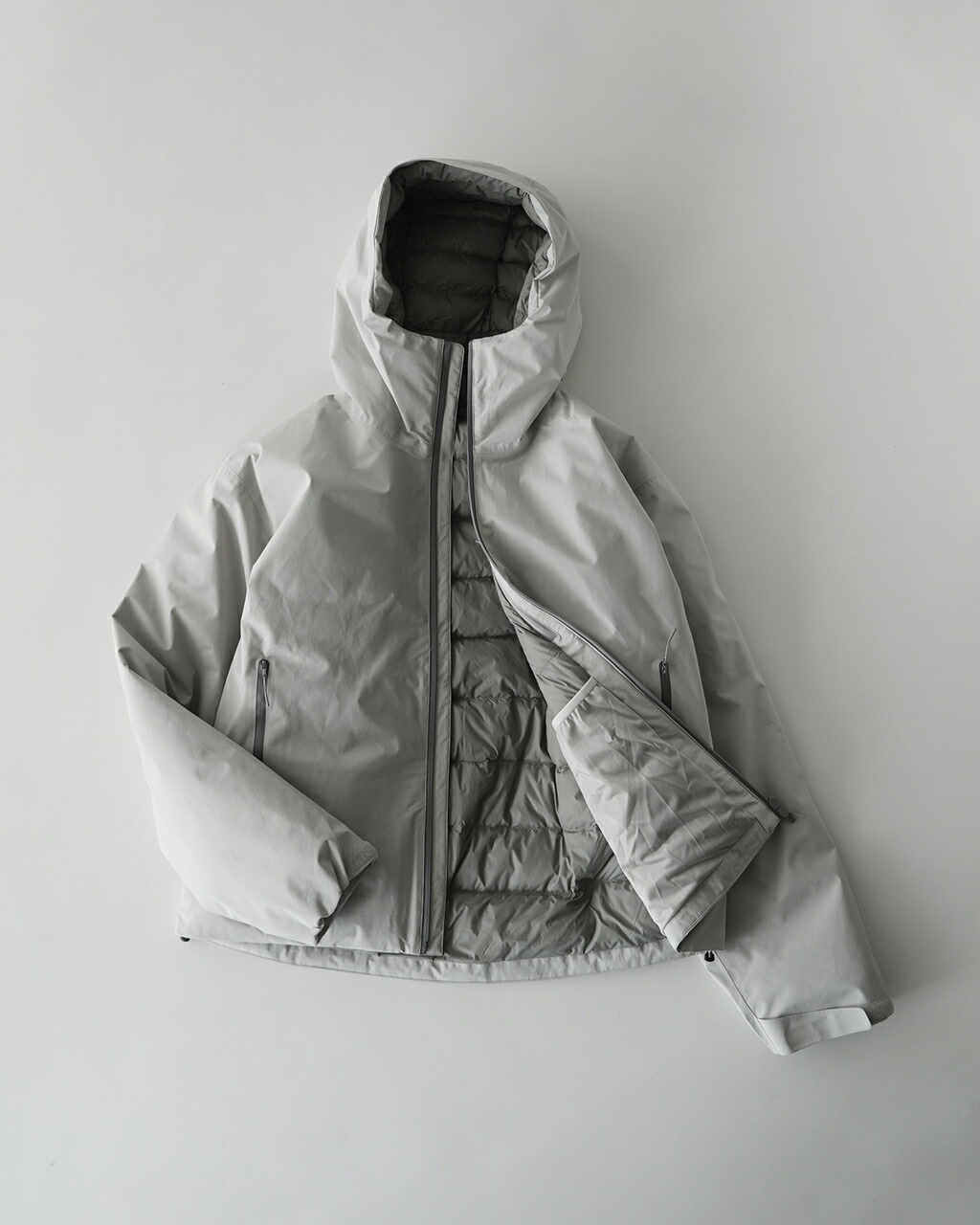 楽天市場】エスアイ ES.1 3レイヤー ダウンパーカー ブルゾン メンズ