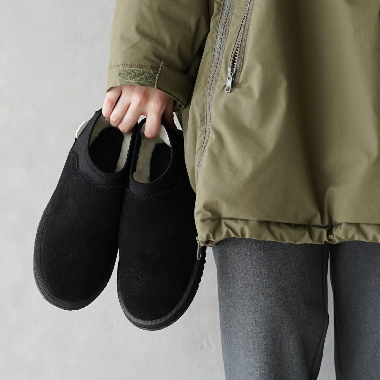 楽天市場】スイコック SUICOKE ムートン スリッポン スニーカー