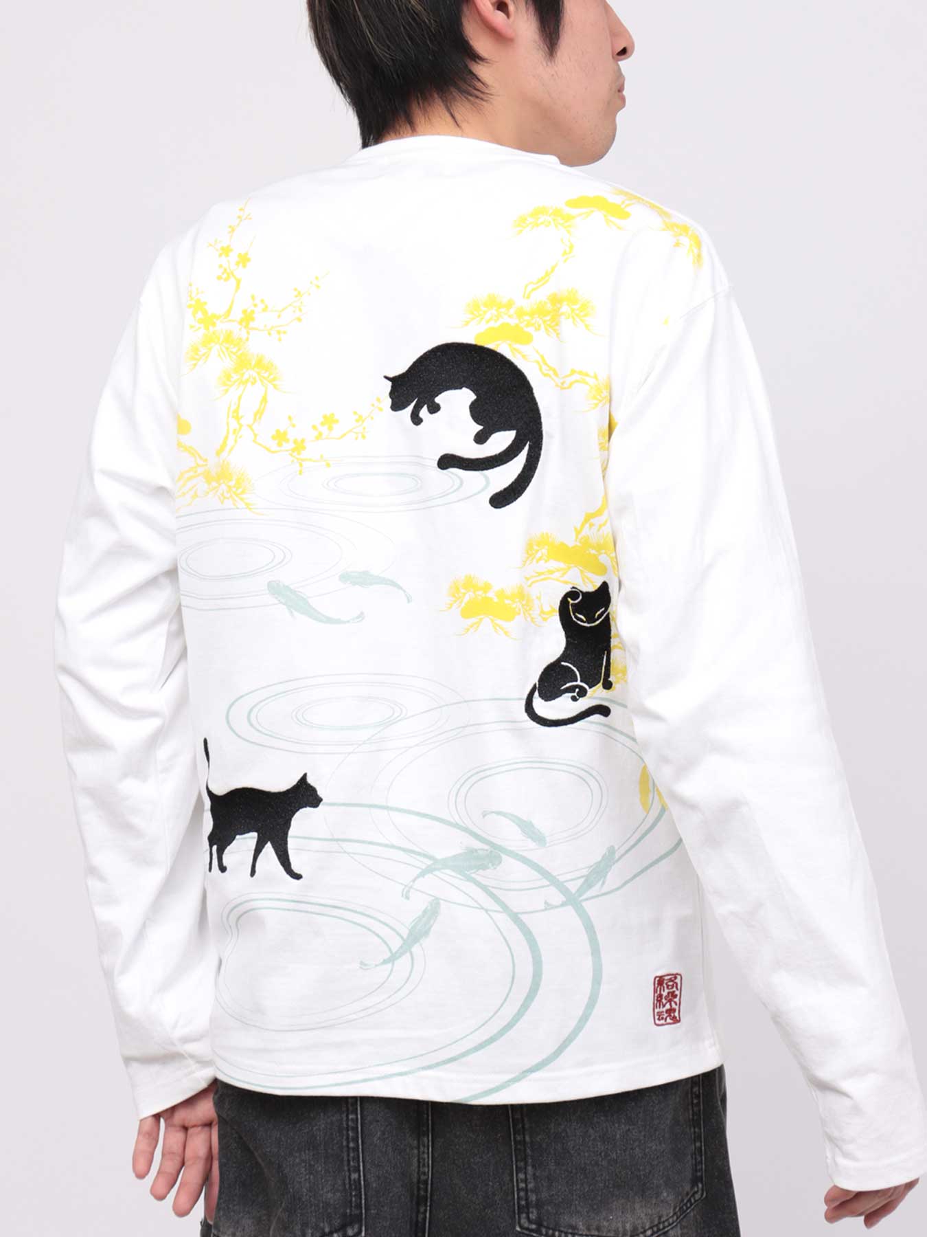 激レア】NEE 猫ロンT White 白 ロンティー 村上蔵馬着用 くぅ 激レア