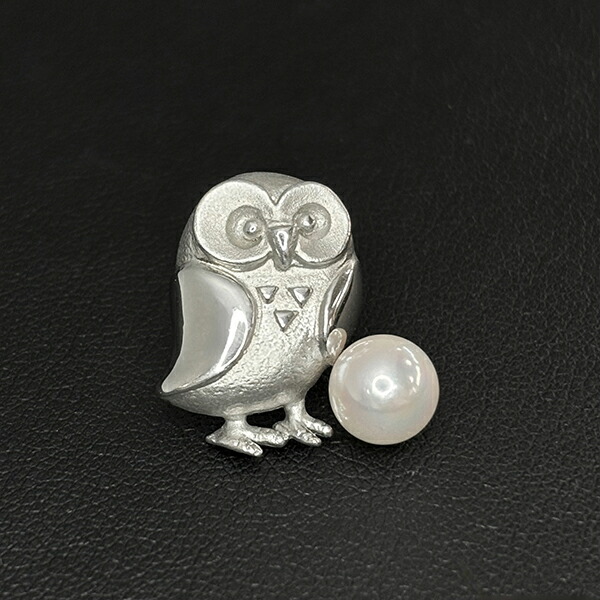 TASAKI フクロウ ピンブローチ K14YG TASAKI フクロウ ピンブローチ