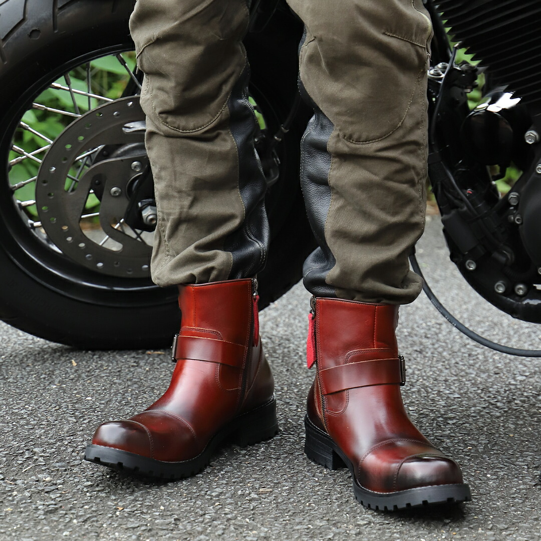 楽天市場】デグナー DEGNER メンズ シフトガード付レザーブーツ