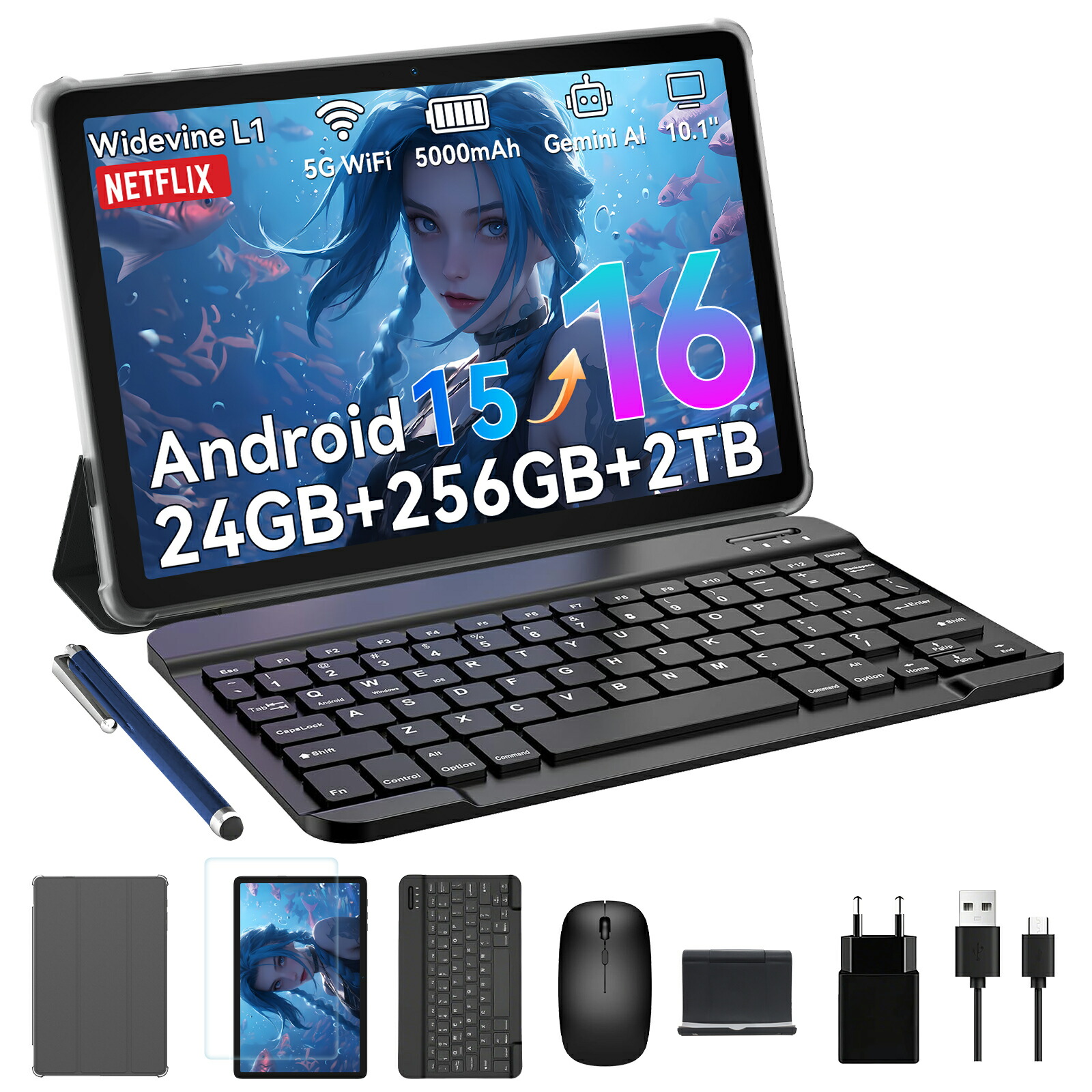 楽天市場】タブレット android15（メモリ容量8GB）（タブレットPC本体