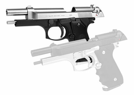 楽天市場】ガスブローバック M92F ミリタリーモデル スライドシルバー