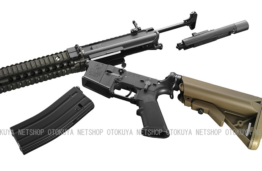 楽天市場】ガスブローバック マシンガン MK18 Mod.1 ブラック＆FDE