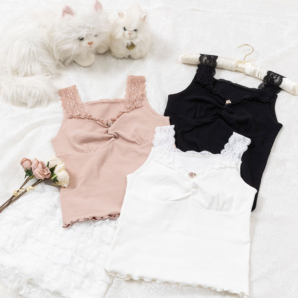 ドルチェアンドガッバーナ ローズ レース キャミソール 花柄 バラ