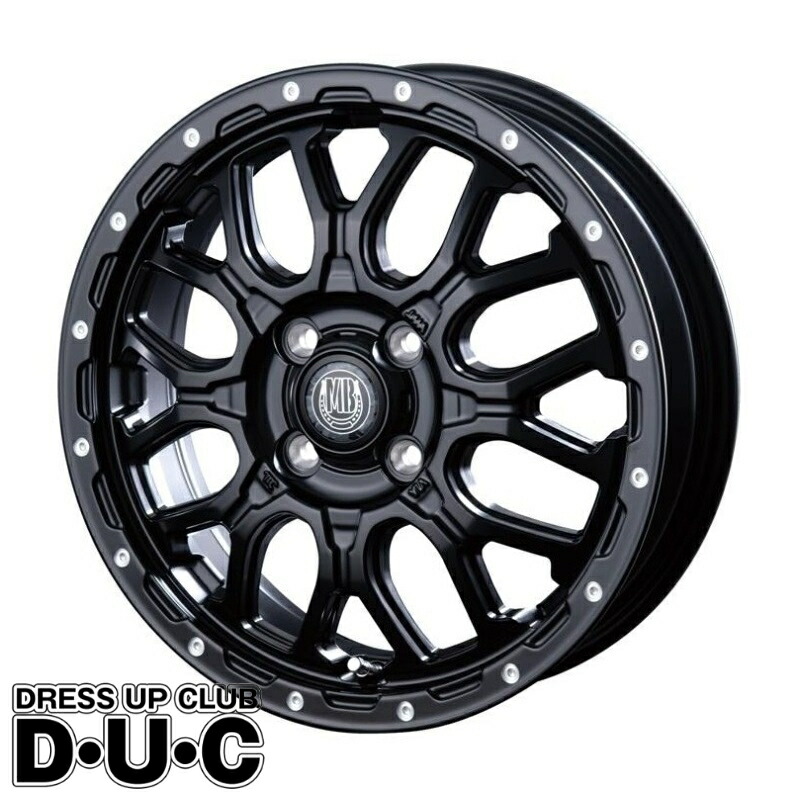 楽天市場】14インチアルミホイール4本セット 軽自動車【法人限定】MUD