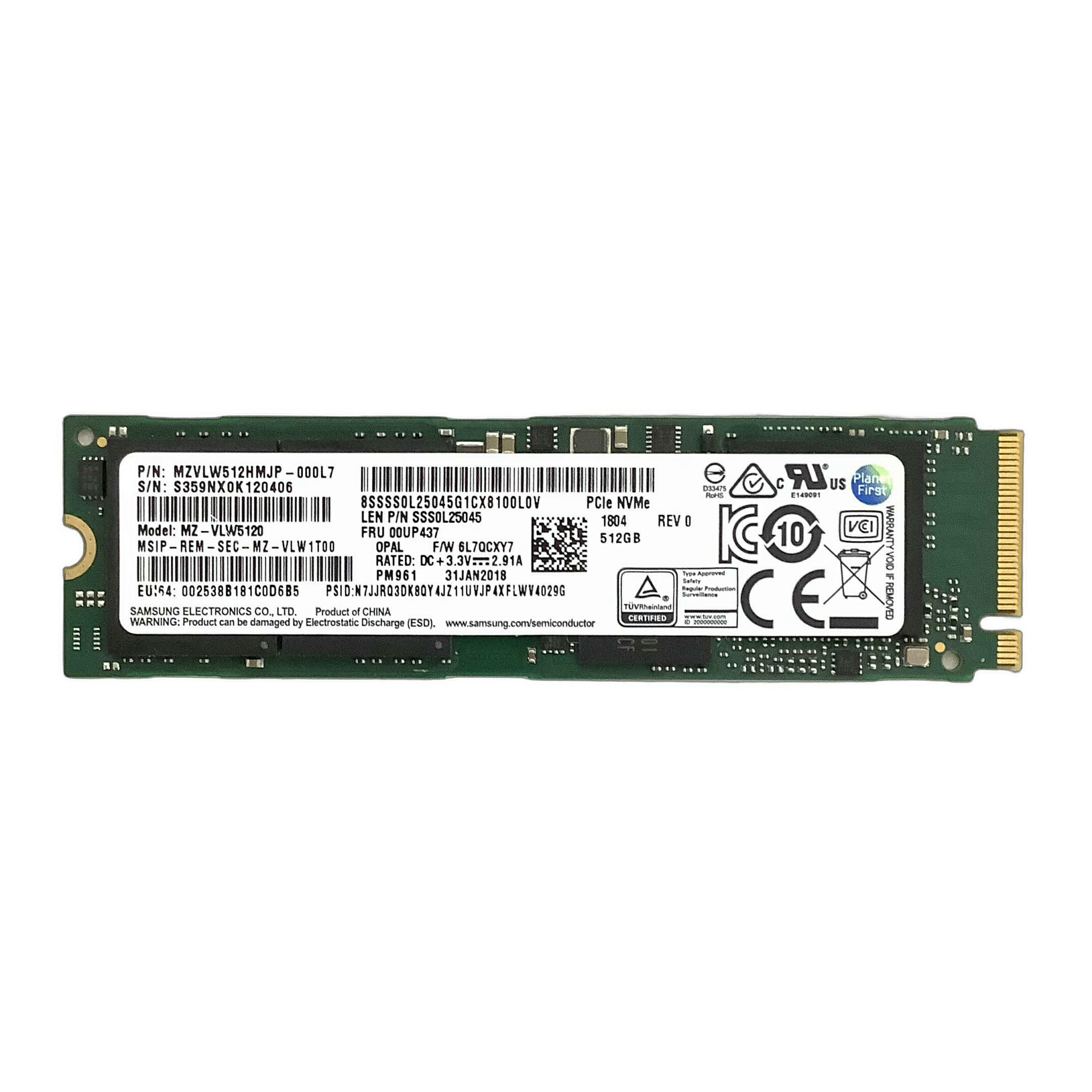 楽天市場】R151-SAMSUNG NVMe 512GB SSD 1点 サムセン PM981/PM961