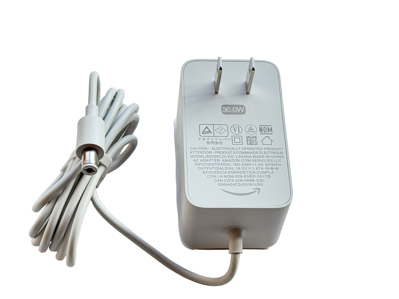 楽天市場】Amazon 純正 30W 18V 1.67A 30W 電源アダプタ ACアダプター