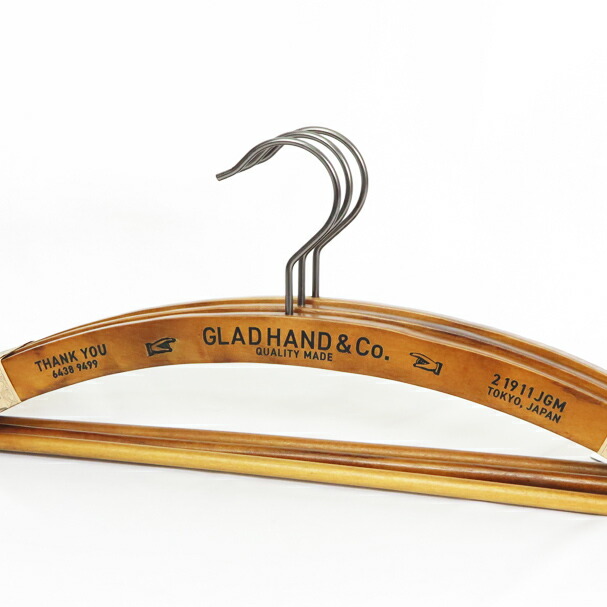 楽天市場】GLAD HAND JEWERLY オリジナル ウッド ハンガー 3本セット