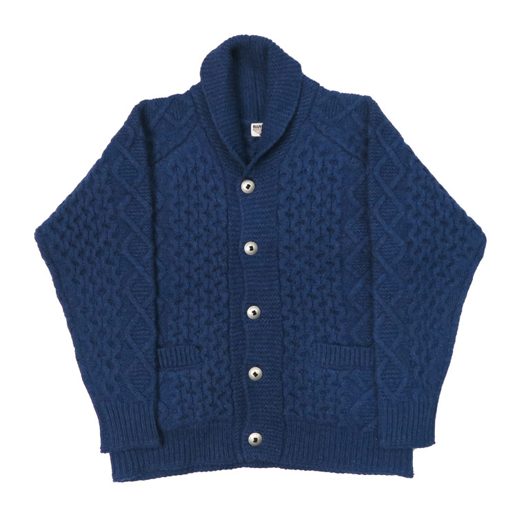 楽天市場】バーンズ BARNS シェットランドウール ショールカラー