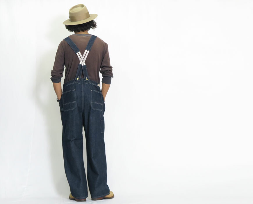 楽天市場】ジョンブル JOHNBULL オーバーオール インディゴブルー