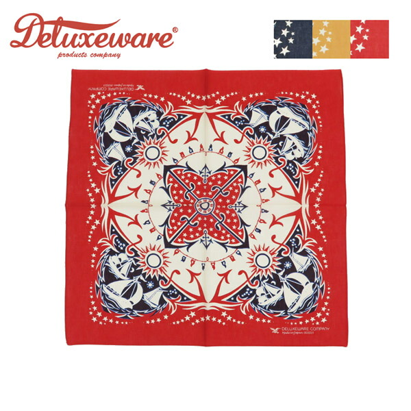 楽天市場】デラックスウェア DELUXEWARE バンダナ U.S ANCHOR DLA-005