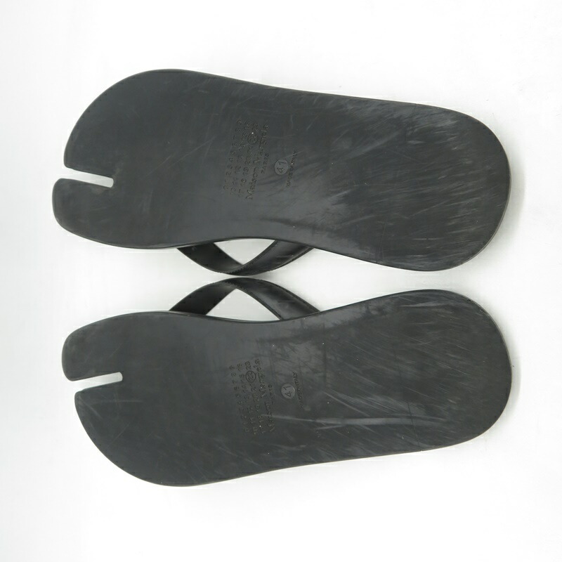 楽天市場】Maison Margiela 23ss TABI トング サンダル BLACK Size-42