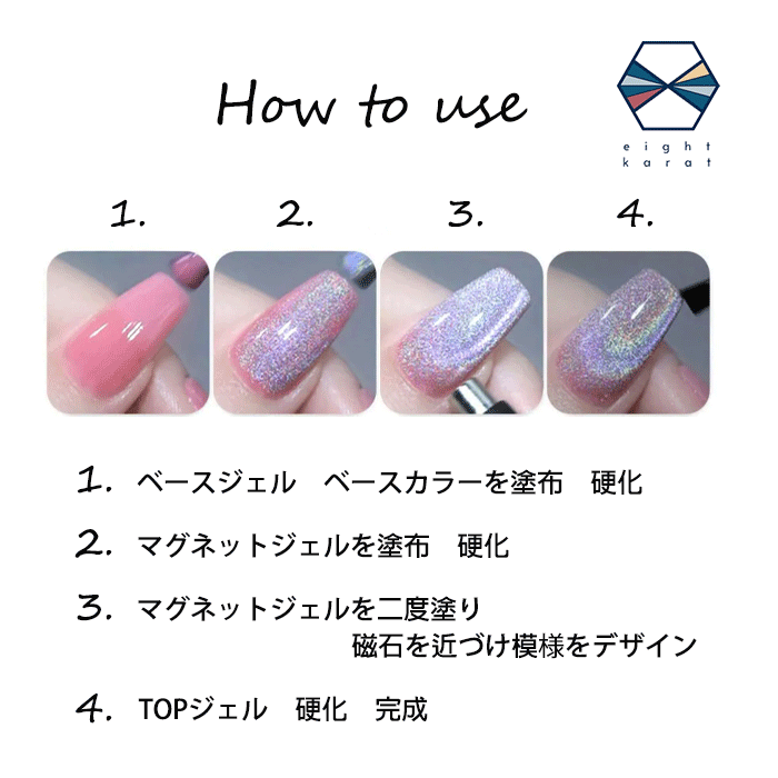 楽天市場】【週末限定 お得クーポン！】マグネット ネイルジェル 【7ml