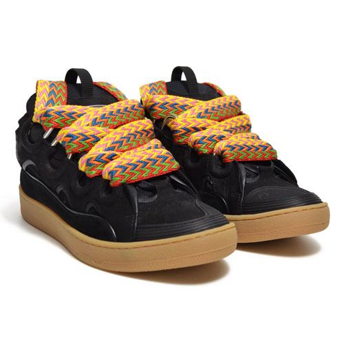 楽天市場】LANVIN PARISLEATHER CURB SNEAKERS / BLACKランバン