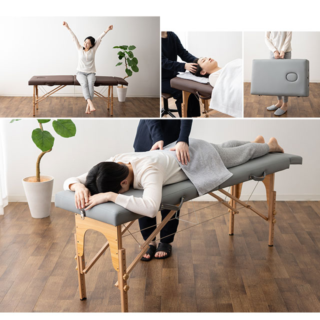 楽天市場】折りたたみ マッサージベッド メホール 大柄 有孔 軽量