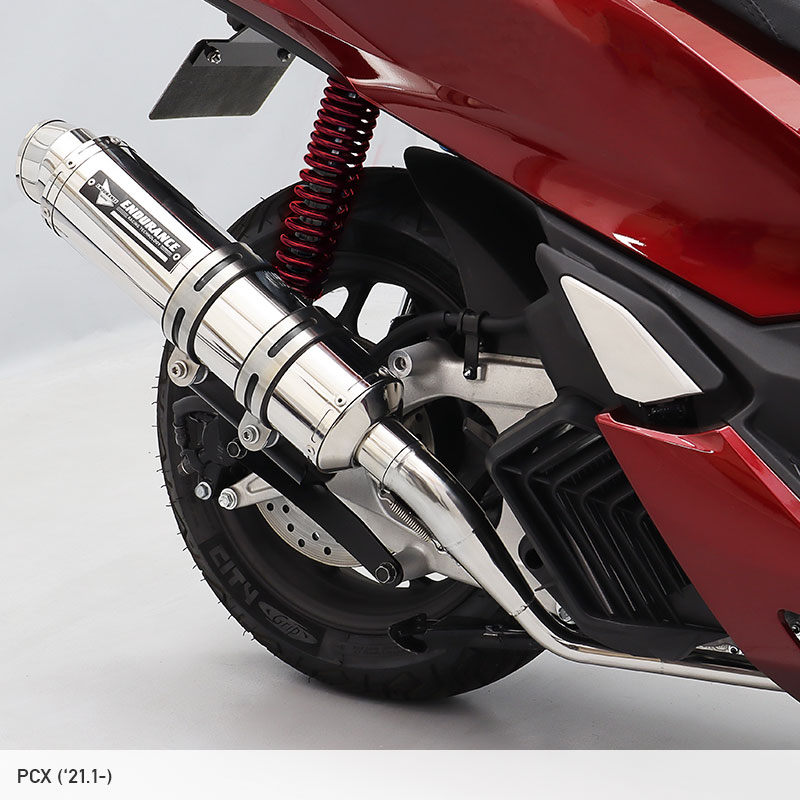 楽天市場】PCX JK05 hi-POWER SPORTS マフラー TYPE R ステンレス