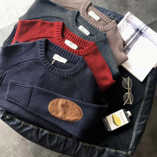 楽天市場】ニットセーター メンズ ニット 長袖 セーター クルーネック