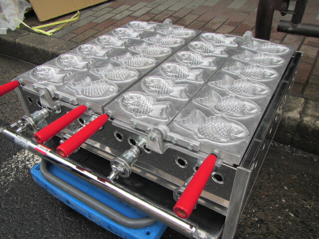楽天市場】日本製 ガス式 蜜元 たい焼き機 都市ガス用ミツモト 鯛焼き