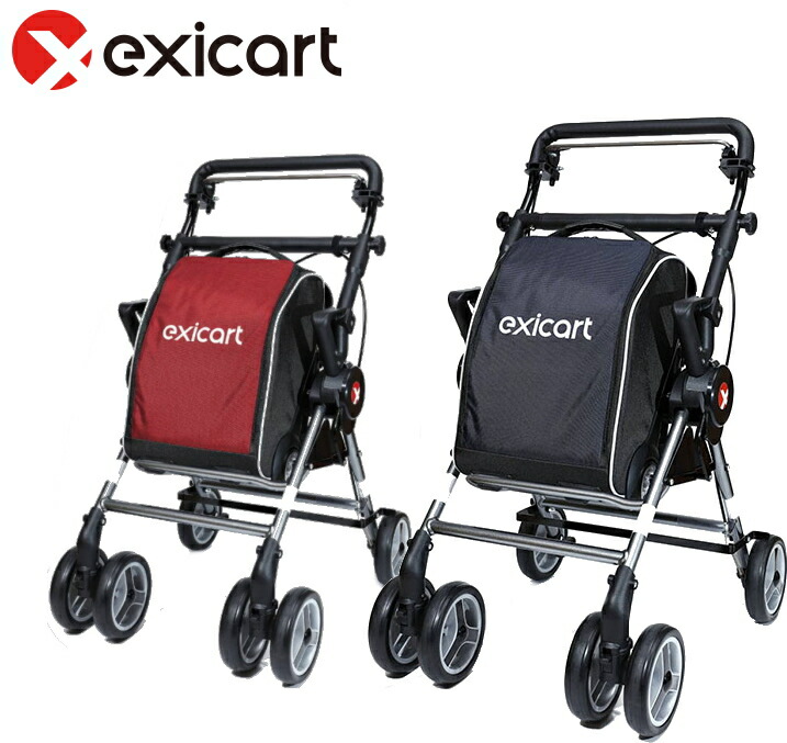 楽天市場】座れる 買い物かごが乗せられるシルバーカーEXICART（エキシ