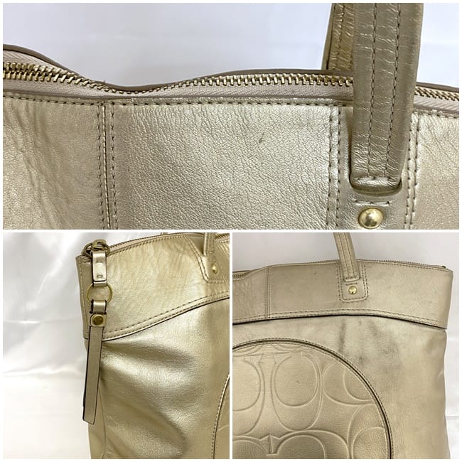 楽天市場】【送料無料】 コーチ トートバッグ ゴールド ラウラ F18336