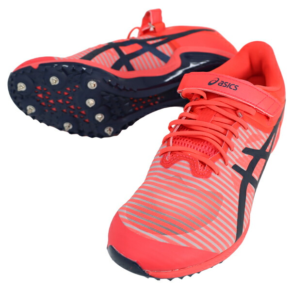 楽天市場】陸上スパイク アシックス（カラーレッド）の通販