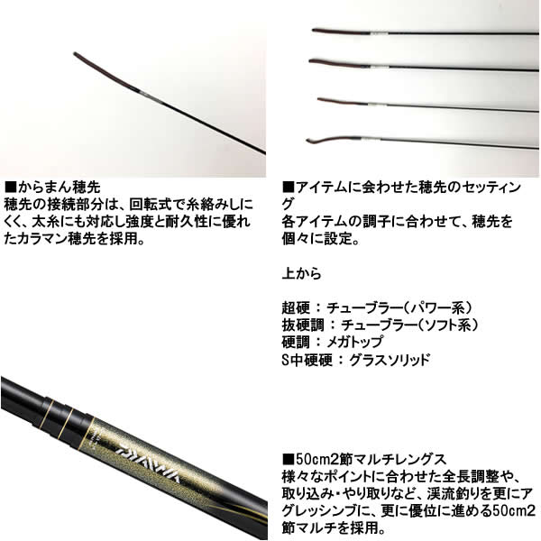 楽天市場】ダイワ 春渓 硬調 61M・V (渓流竿) : フィッシング遊