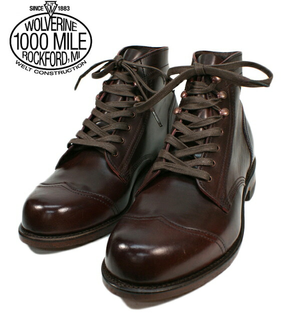 楽天市場】○○ WOLVERINE [ ウルヴァリン ] 1000 Mile Boots ブラウン