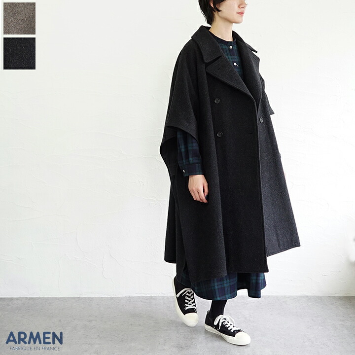 楽天市場】【sold out】ARMEN（アーメン）メルトンダブルブレスト