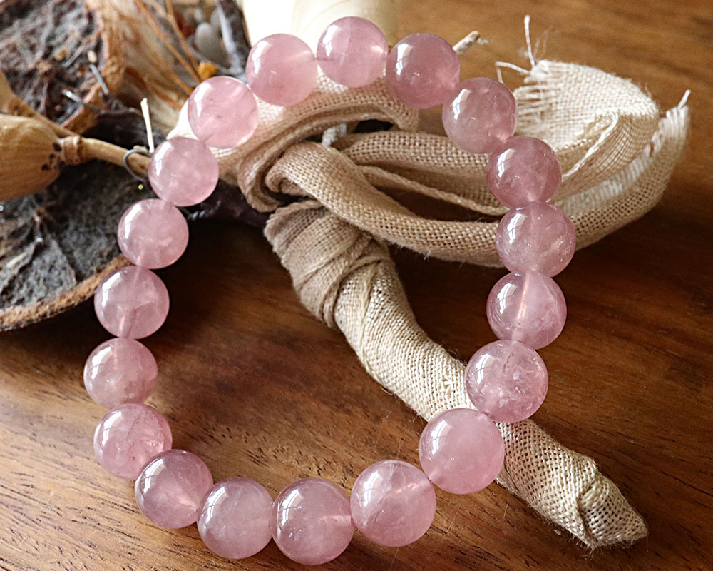 楽天市場】ディープピンクカラー スターローズクォーツ ブレスレット