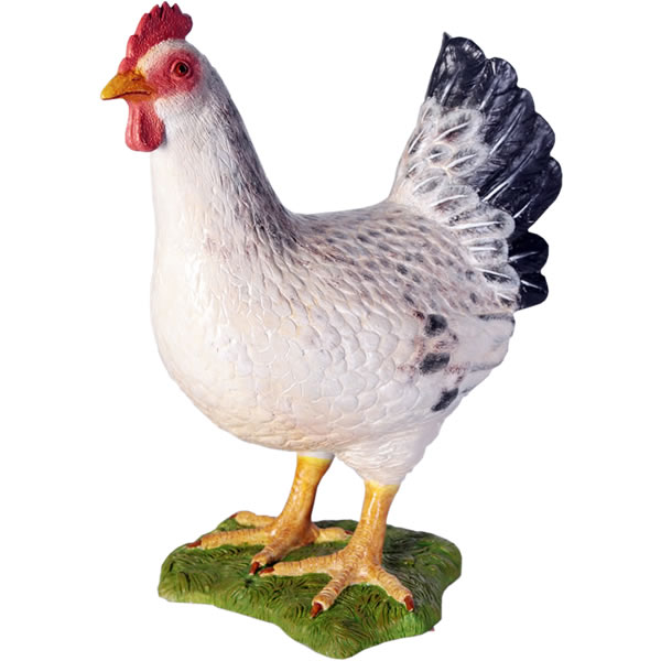 楽天市場】FRPアニマルオブジェ 白い雌鳥【即納可】置物 動物 鳥 鶏