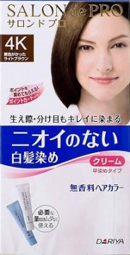 楽天市場】ダリヤ サロンドプロ 無香料ヘアカラー 早染めクリーム4K