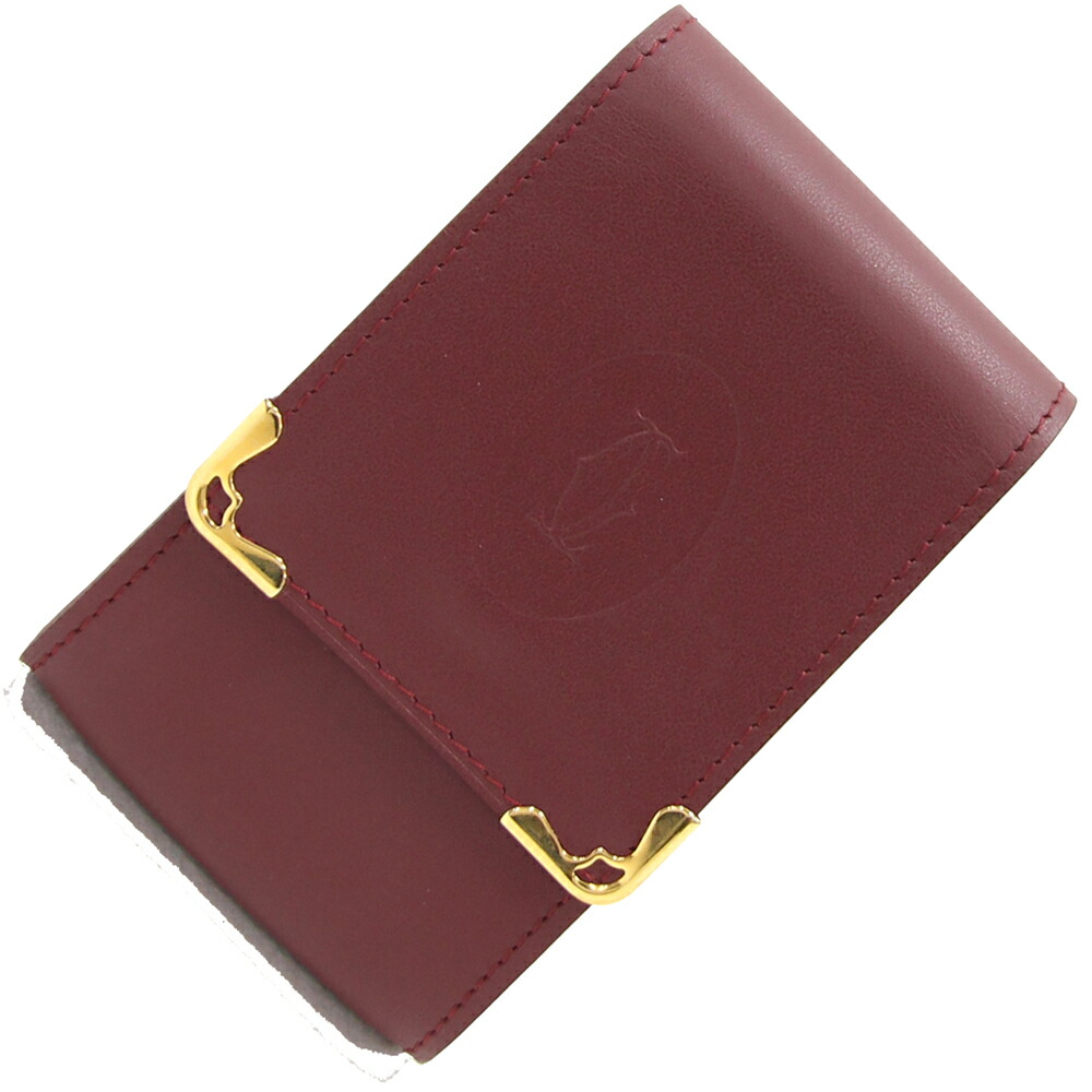 楽天市場】カルティエ タバコケース マスト L3000458 ボルドー