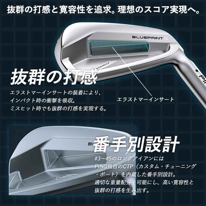 楽天市場】ピン ゴルフ PING BLUEPRINT S アイアン MODUS3 TOUR125