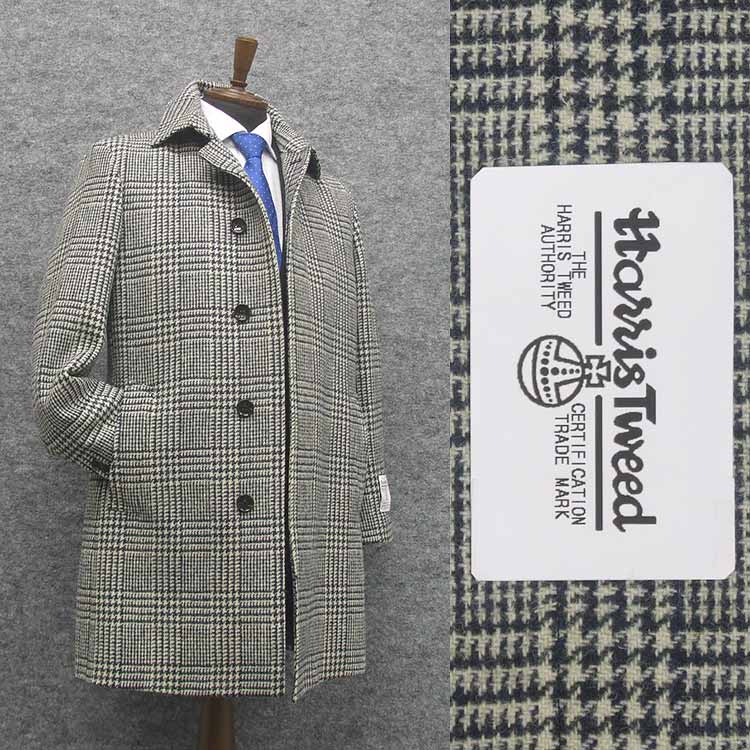 楽天市場】英国生地 [Harris Tweed]ハリスツイード ステンカラーコート