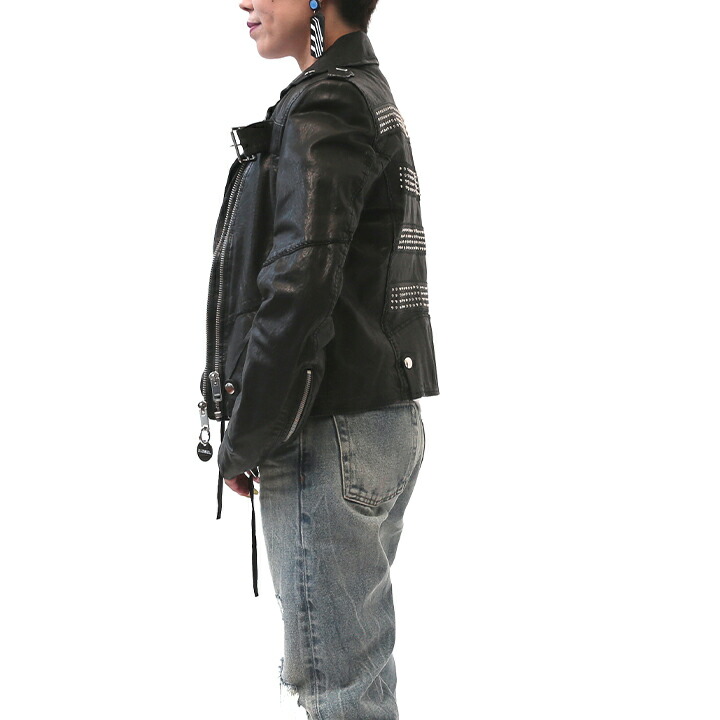 楽天市場】☆DIESEL ディーゼル レディース☆羊革 本革 スタッズ装飾