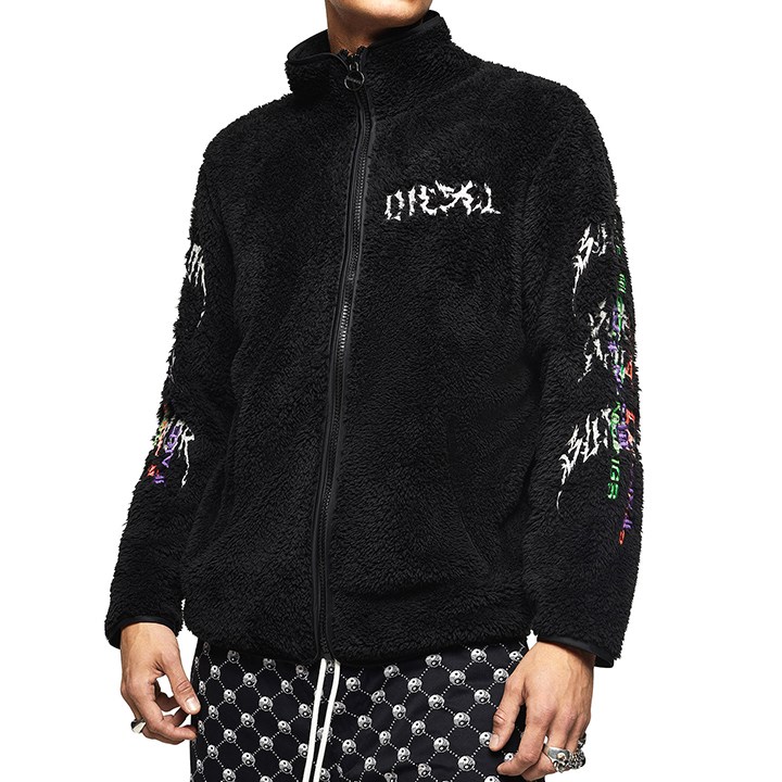 楽天市場】□DIESEL ディーゼル メンズ□刺繍デザイン モコモコ