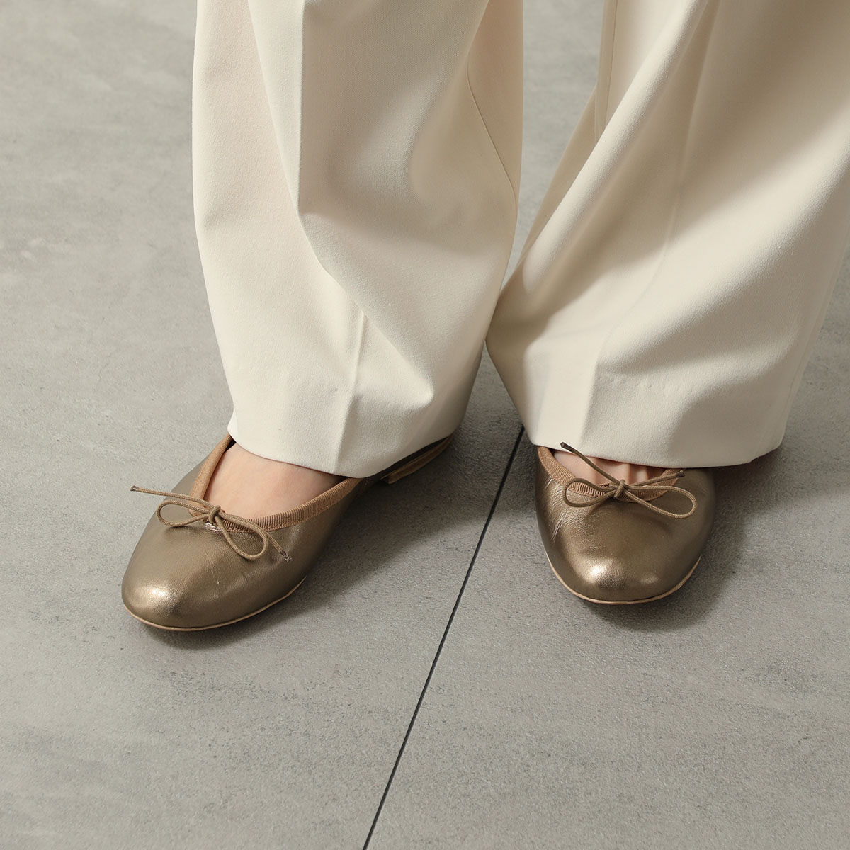 楽天市場】PORSELLI ポルセリ バレエシューズ BALLERINE LAMINATA