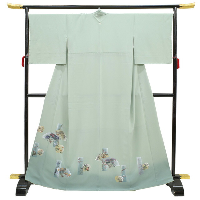 楽天市場】【新古品】 色留袖 着物 フォーマル 未使用 袷 正絹 薄青緑