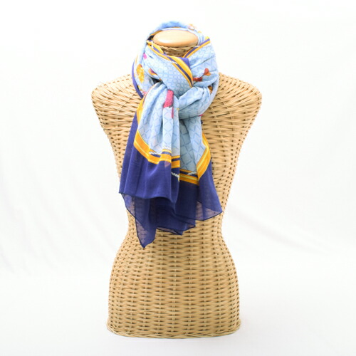 楽天市場】エルメス HERMES パレオ コットン 大判スカーフ ストール