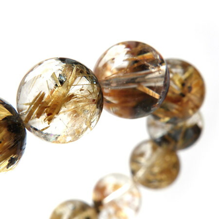 楽天市場】ヘマタイトルチルクォーツ ブレスレット 11mm玉 天然石