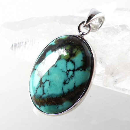 楽天市場】ナチュラルターコイズ ペンダントトップ チベット産 天然石