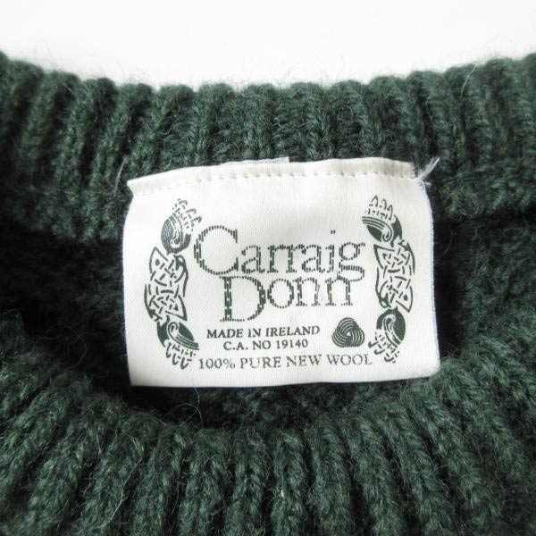 楽天市場】アイルランド製 Carraig Donn フィッシャーマンセーター M