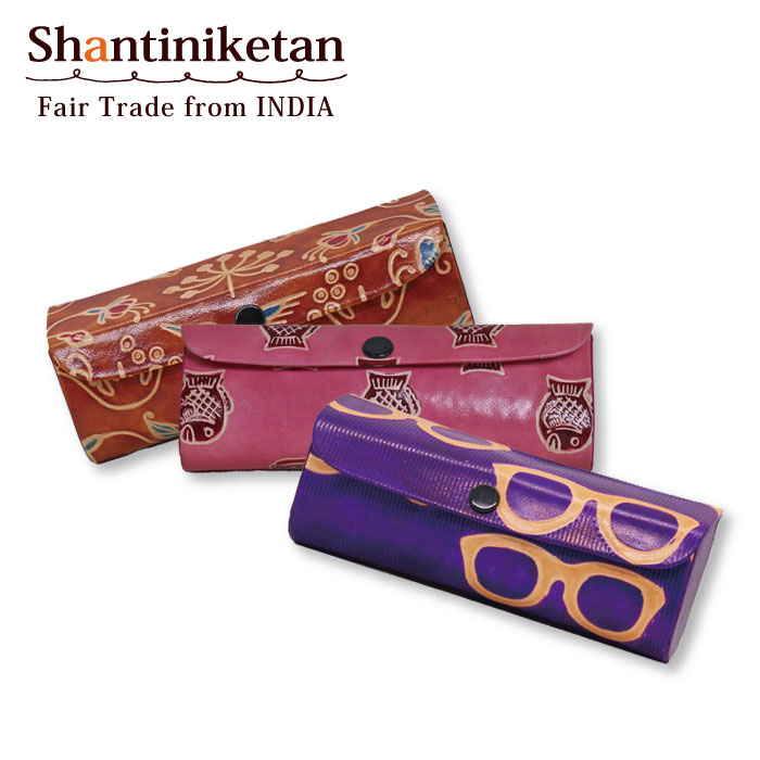 楽天市場】メガネケース 革【 シャンティニケタン・眼鏡ケース