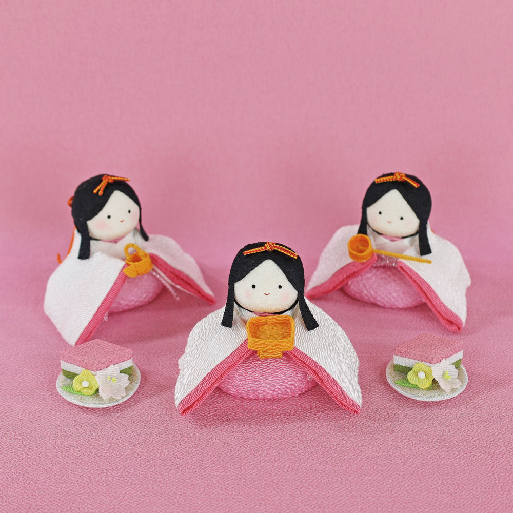 楽天市場】雛人形 コンパクト ちりめん リュウコドウ(ぽてり ひな 10人