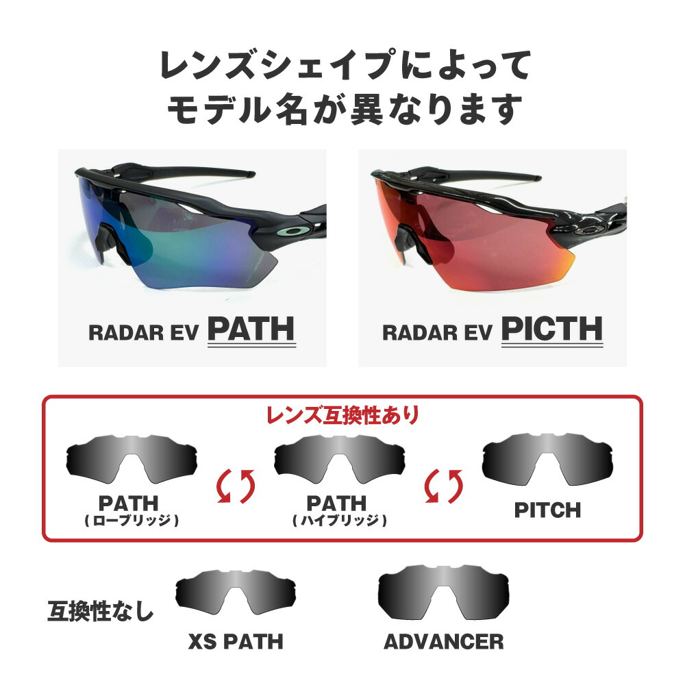 楽天市場】オークリー サングラス 交換レンズ レーダーEV パス ロー