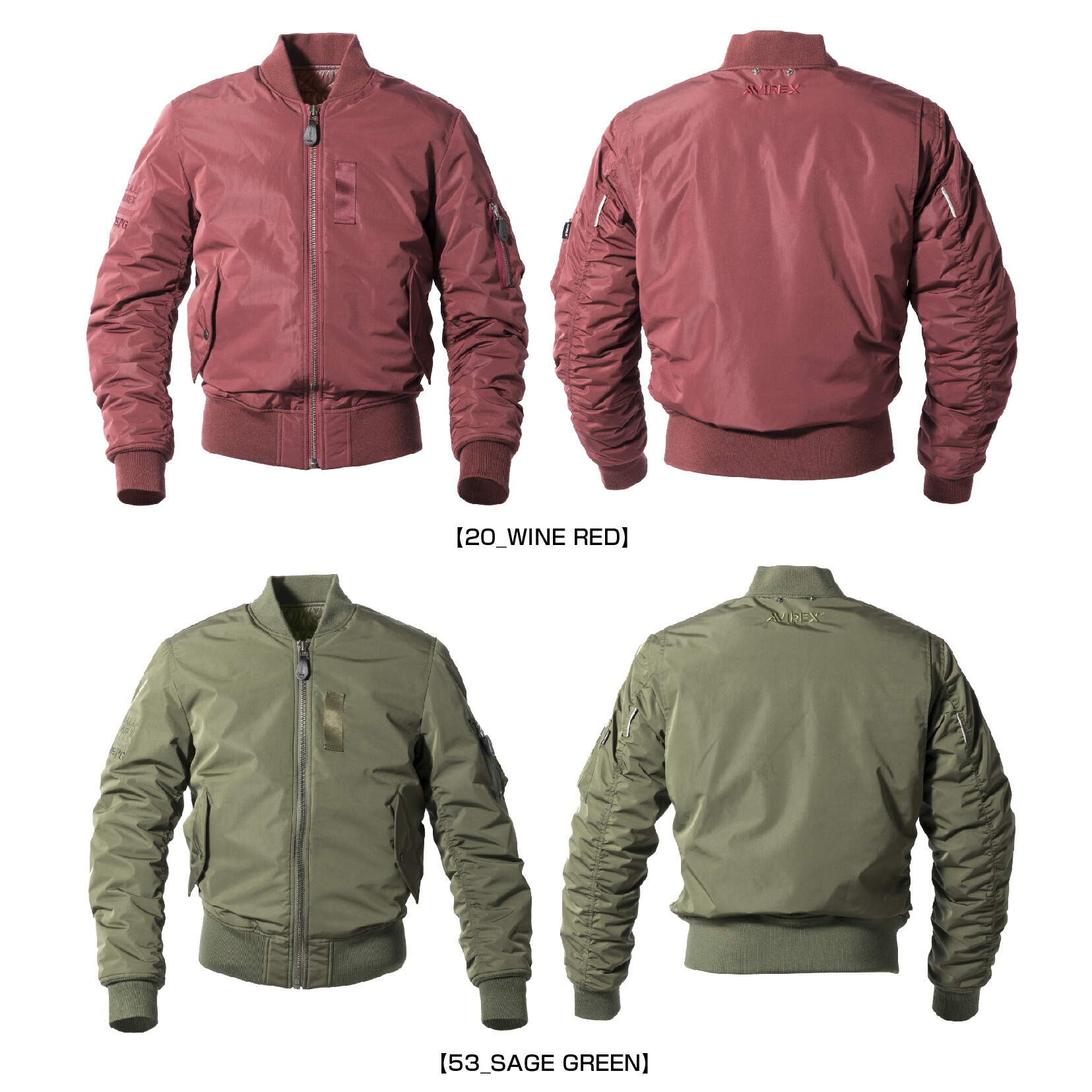 楽天市場】A2M1001 AVIREX MA-1 RIDING BLOUSON Y-WARM MODEL 防寒