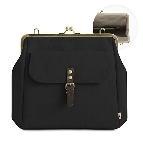 楽天市場】【在庫商品】がま口フラップ2WAYリュック【帆布・綿布