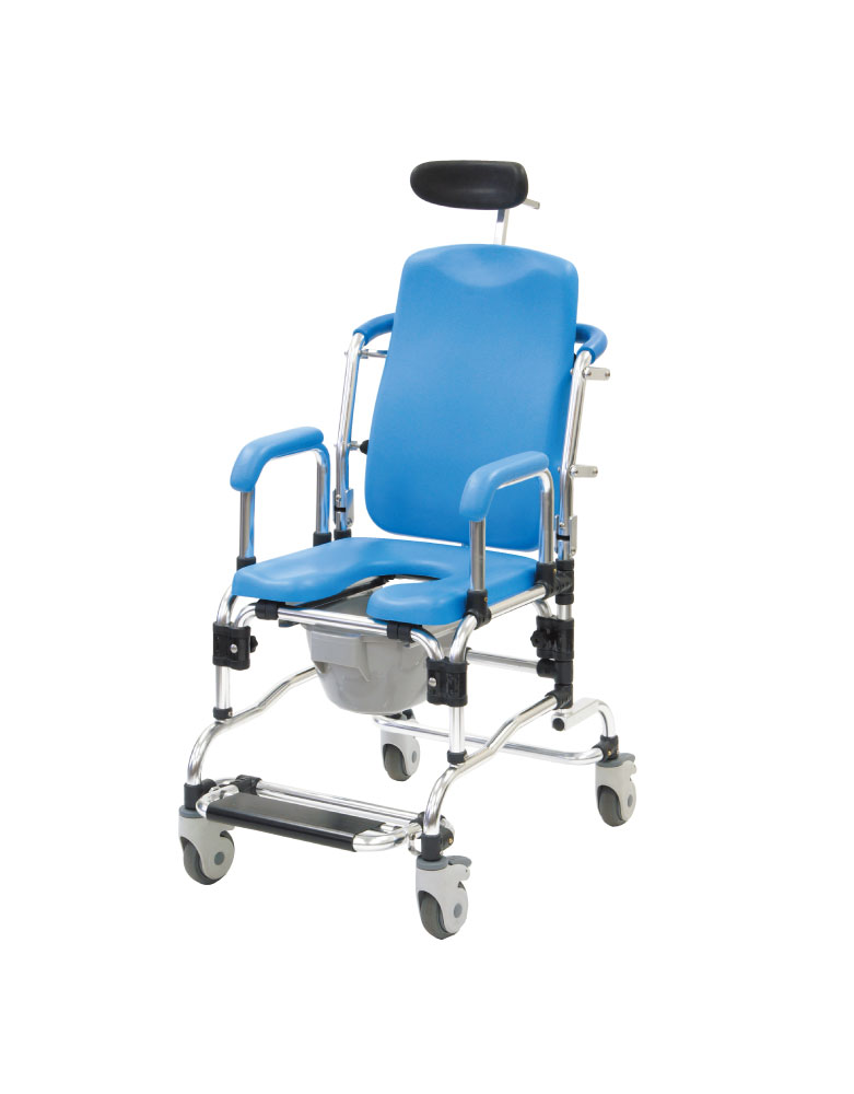 楽天市場】入浴用車椅子 リクライニング シャワーキャリー・コモード付