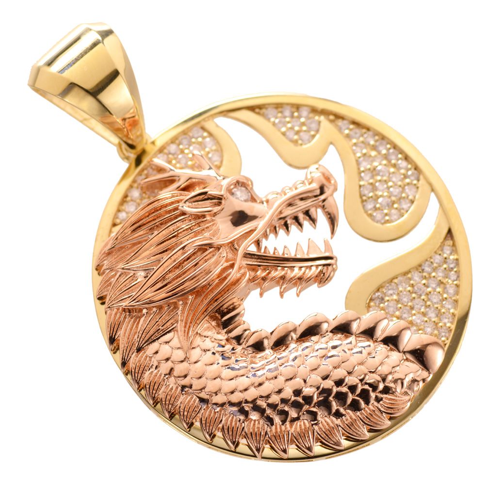 K18 チャーム YG 龍 ネックレストップ 750 18金 楽天市場】18金